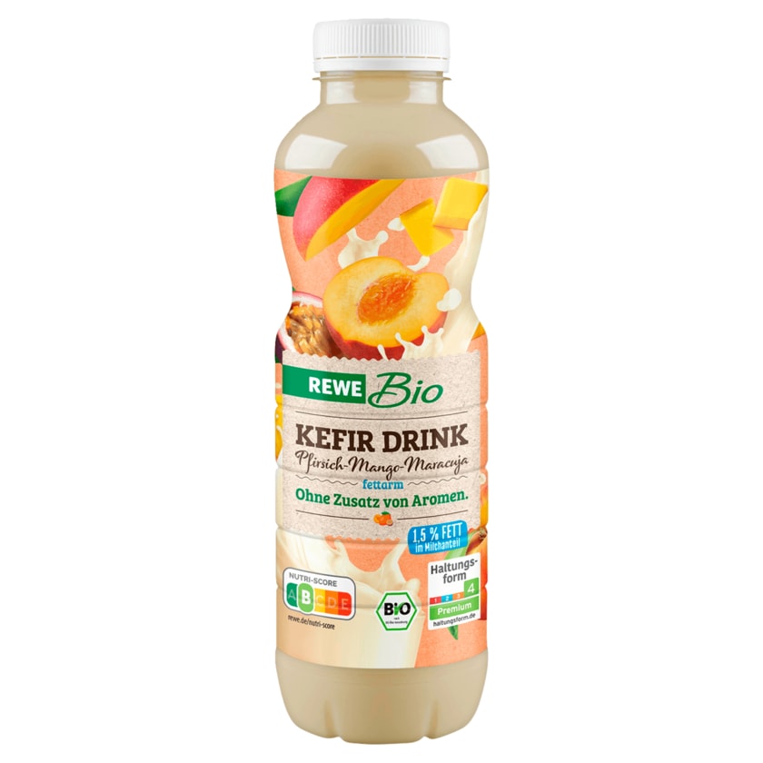 REWE Bio Kefir Drink Pfirsich-Mango-Maracuja 500g